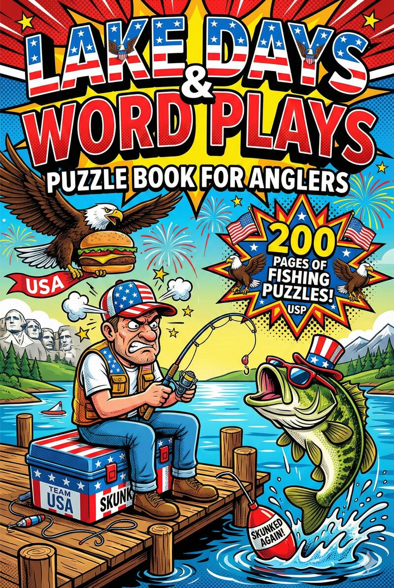 Lake Days & Word Plays: Puzzle Book For Anglers